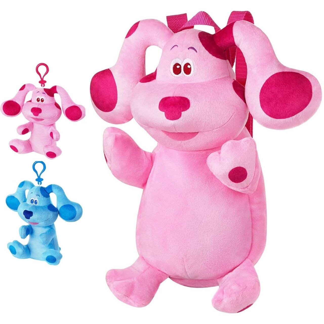 Blues Clues Magenta Plush Backpack Clip Coin Purse Toy Bundle Pmi International